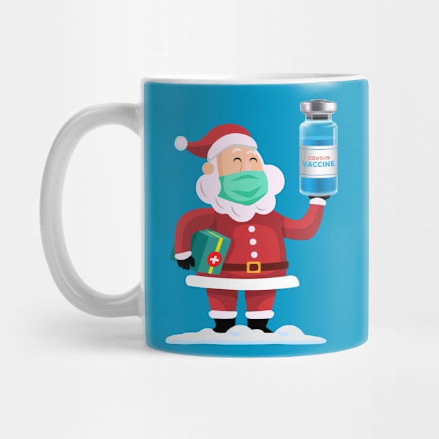 Shanta Claus with COVID 19 VACCINE by keylook